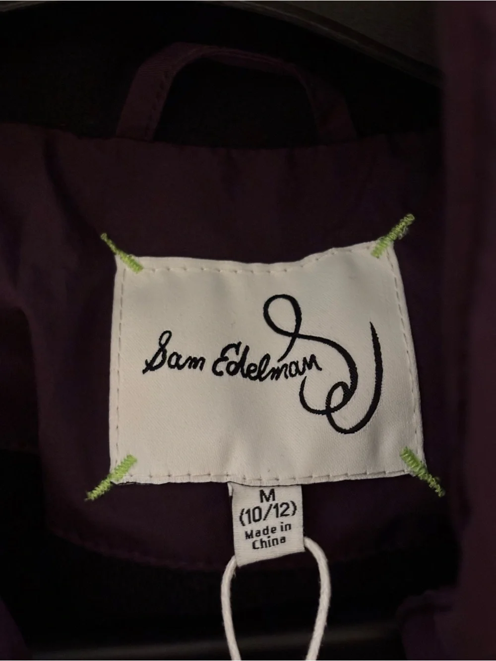 NEW Sam Edelman Big Girls Puffer Jacket‎ Grape color
